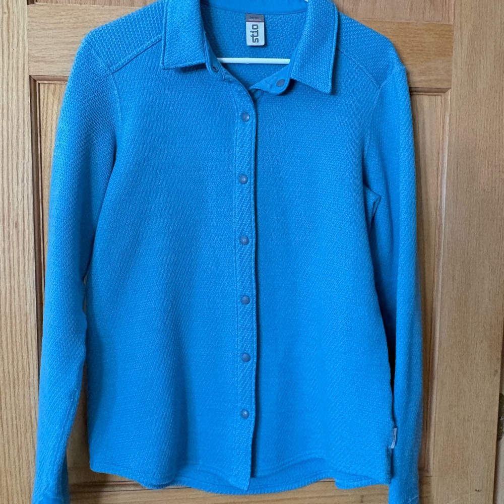 STIO THERMOP fleece-lined button down shirt